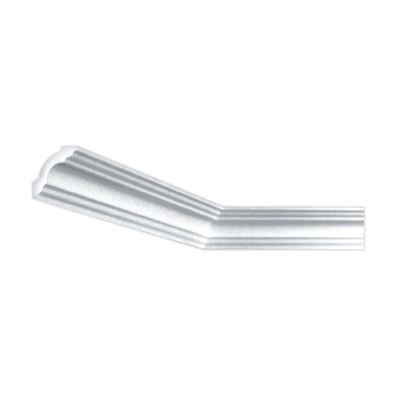 KL50 - Miguel Crown Molding Glue-up 6.5 ft. in Plain White (403 Ln. ft / Pack) - 62 Pieces