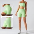 thumbnail image 3 of Pantalones cortos deportivos para mujer, mallas cortas para Yoga, a prueba de sentadillas, cintura alta, Fitness, ajustados, secado rápido, ciclismo, entrenamiento, gimnasio, 3 of 5