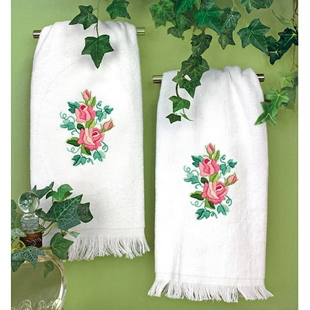 - Dimensions Roses and Ivy Guest Towels Stamped Embroidery, 16