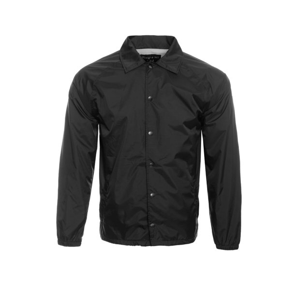 Hawks Bay Hawks Bay Men's Athletic Nylon Sports Jacket Black Snap