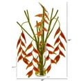 thumbnail image 2 of Nearly Natural Hanging Heliconia Artificial Arrangement in Cylinder Vase, Red, 2 of 2