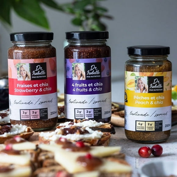 Dr Isabelle Fruits and Chia spreads - Pack of 6