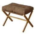 thumbnail image 2 of Foldable X Leg Soft Cushioned Foot Stool Multifunctional Foot Rest with Soft Cushion, 2 of 7
