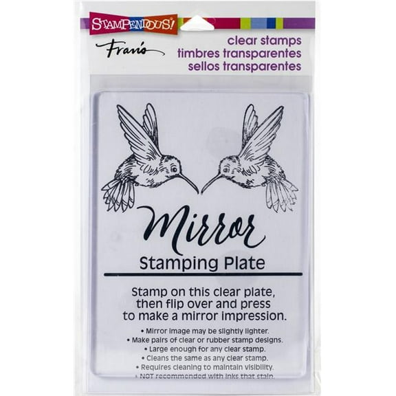 Stampendous SSC1330 4 x 5.5 in. Mirror Stamping Plate - Clear