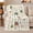 Barn Animals, variant on Farm Animals with Barn and Christmas Greenery, Rustic Holiday Style for Farm Lovers and Christmas Gift, Cozy Flannel Blanket for Living Room and Bedroom, Home Decor