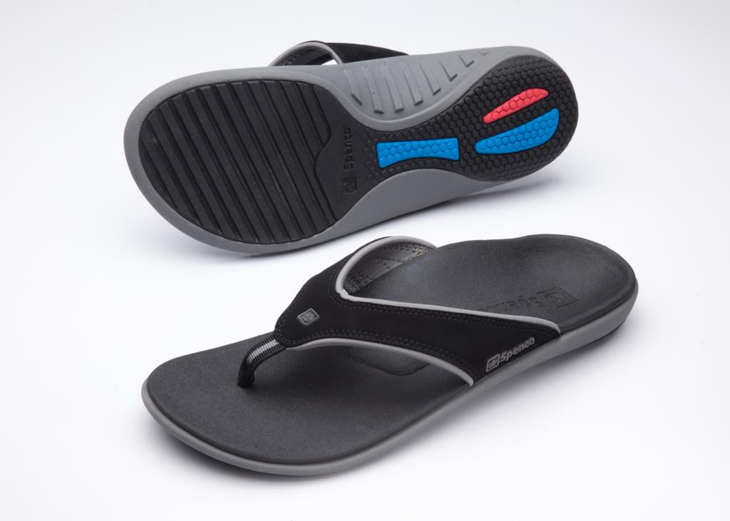 Spenco Men's Canvas Yumi Polysorb Total Support Sandals Multiple Sizes Black