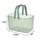 thumbnail image 3 of Cesta de almacenamiento de baño blanco con asas, organizador portátil de plástico para cocina, 3 of 6