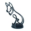 thumbnail image 2 of Adorno de estatua de perros abstractos, figuras coleccionables de diseño simple y moderno, hecho de escultura de metal, decoración de gabinete para el mi Baoblaze Estatuilla de animales, 2 of 8