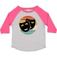 thumbnail image 3 of Inktastic Theater Masks Acting Gift Retro Sunset Boys or Girls Toddler T-Shirt, 3 of 5