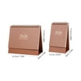 thumbnail image 2 of OUNONA Khaki 2026 Standing Flip Desk Calendar for Office Daily Scheduling, 2 of 6