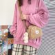 thumbnail image 5 of WORGEOUS 1 pieza Lovely Bear Bag Lana de cordero Crossbody Bag Moda Mujer Bolsa Bear Bag, 5 of 9