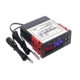 thumbnail image 2 of Dual Digital Temperature Controller Two Relay Output 12V 24VThermoregulator Thermostat With Heater Cooler ,Install Easy, 2 of 7