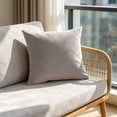 thumbnail image 5 of Dvumao Solid Color Velvet Pillow Cover, Sofa Cushion Cover for Living Room and Bedroom, Hidden Zipper, Machine Washable, 5 of 5