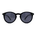 thumbnail image 3 of Mens Polarized Iconic Keyhole Horn Rim Hipster Sunglasses Shiny Black, 3 of 4