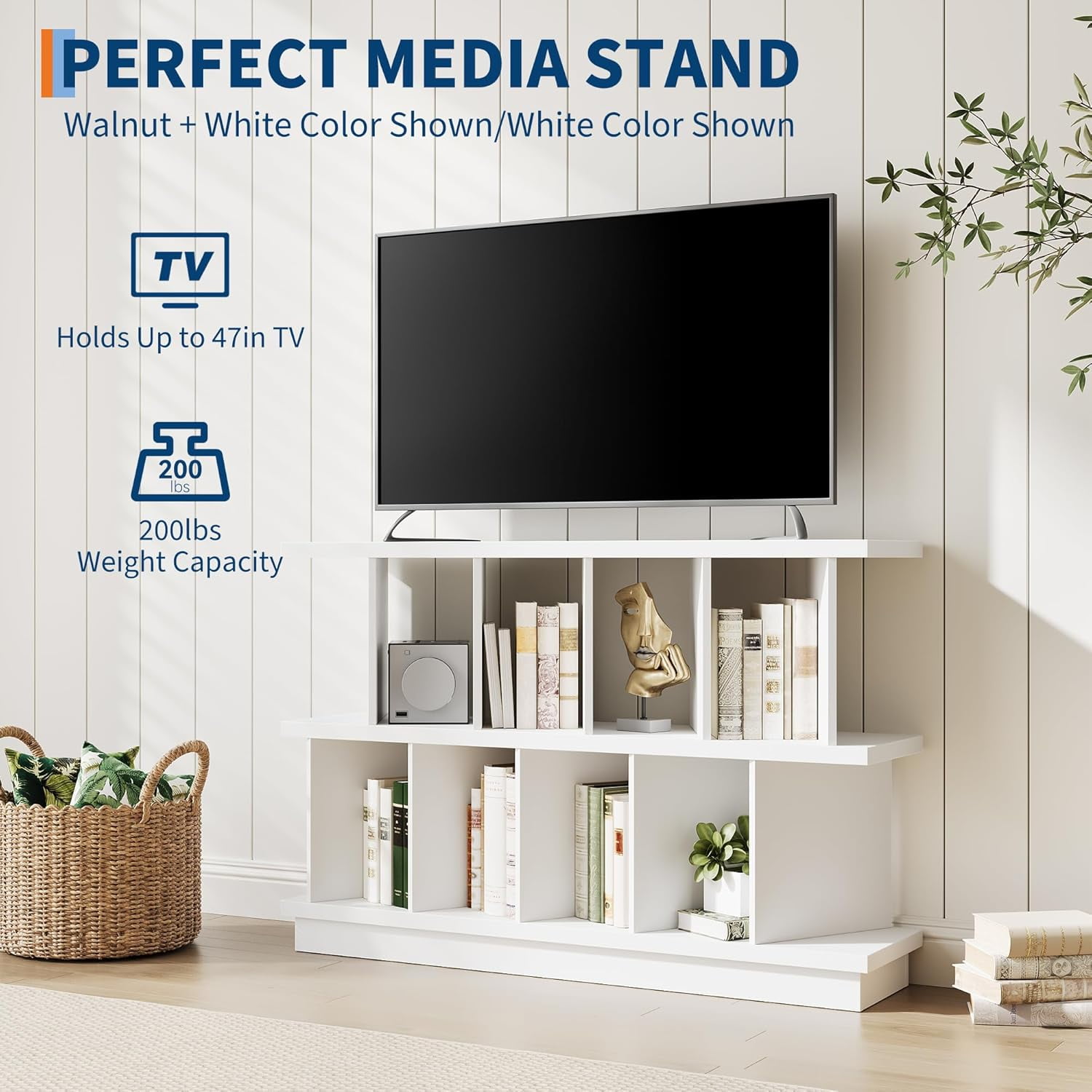 Memoryfield 8 Cube Storage Shelf Organizer, Display Storage Bookcase, Open Cube Bookshelf with 10 Removable Back Panels, for Living Room, Bedroom, Walnut