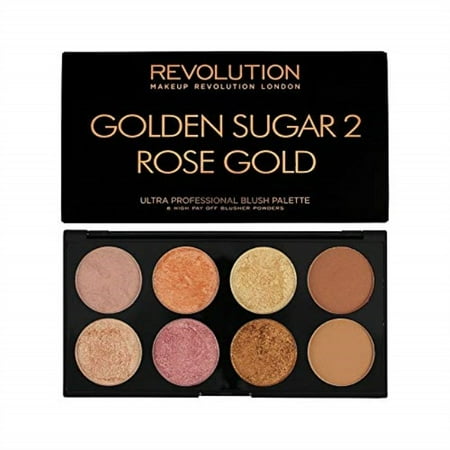 makeup revolution palette, blush bronze highlight, golden sugar 2 rose (Best Makeup Revolution Products 2019)