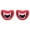 Red 2PCS, variant on Graspable Squeaky Dog Toy Suitable For Aggressive Chewers Red Lipped Dog Teething, 2.36x3.14 inch, Red 1PCS