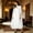 White, variant on JOANKDMI Womens Chiffon Cape Long Sheer Cloak Elegant Bridal Capelet for Evening Dress Wedding Party Formal Event Vintage Wrap Shawl