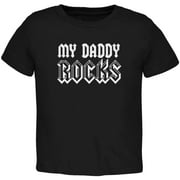 Old Glory Toddler Father's Day My Daddy Rocks Short Sleeve Graphic T Shirt