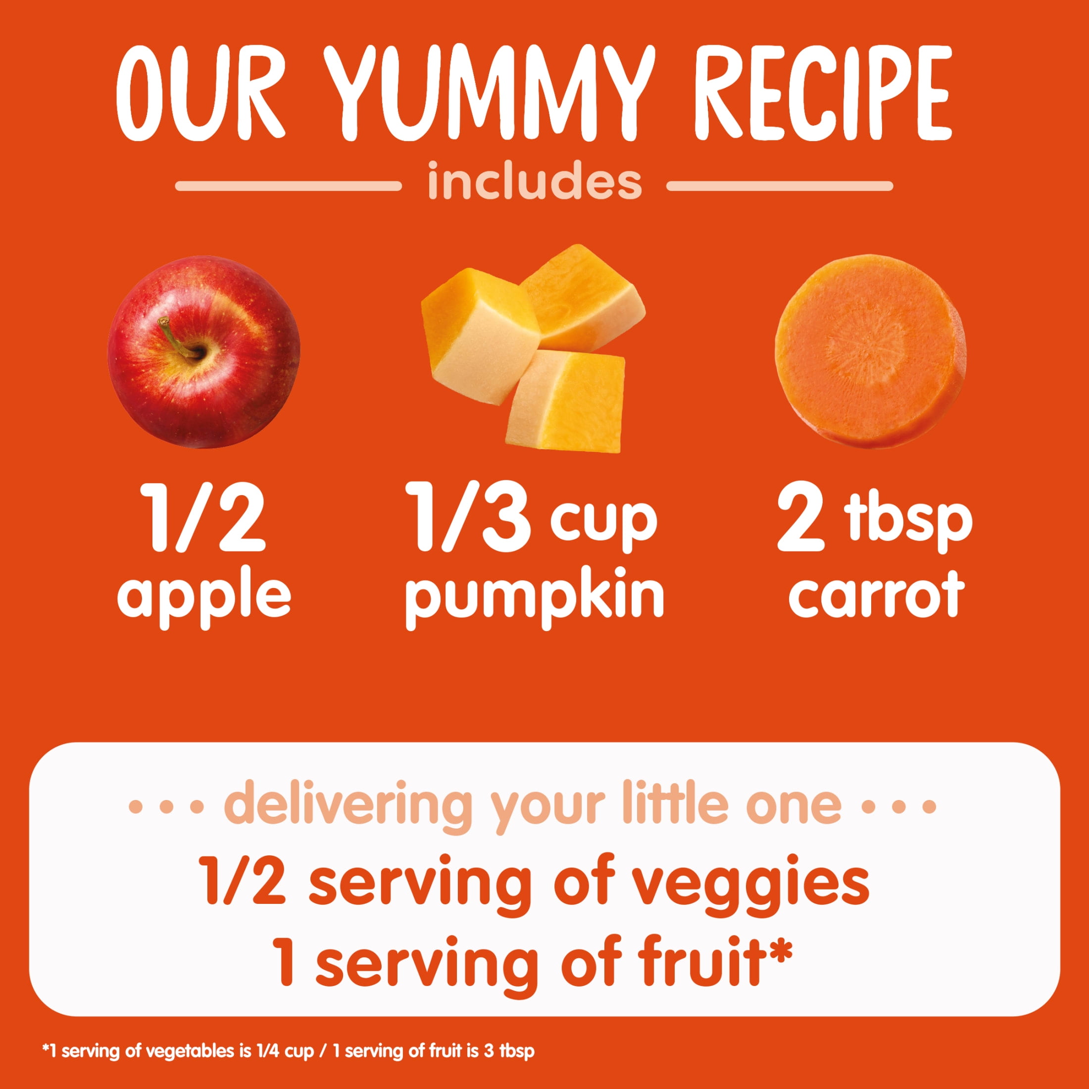 (8 pack) Happy Baby Clearly Crafted, Stage 2 Apples, Pumpkins & Carrots Organic Baby Food, 4 oz. Pouch