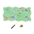 thumbnail image 3 of Rompecabezas de vías de automóviles, juego de vías, juguetes de construcción de vagones de ferrocarril, juguete para niñas en edad preescol Ciudad 9PCS, 3 of 8