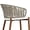 Teak, variant on PURPLE LEAF Outdoor Rattan Bar Height Stools Set of 2 Modern Patio Metal Wicker Barstools Boho Aluminum Woven Bar Chairs with Wraparound Arm Backrest for Kitchen Island Garden Indoor Teak