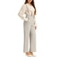 thumbnail image 4 of MONOS INSPIRADORES CHIC para Mujeres con Tirantes Ajustables y Piernas Anchas en Color Gris Beige, 4 of 6