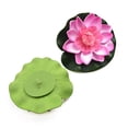 thumbnail image 3 of 10x Artificial EVA Fake Lotus-Leaf Flowers Water Lily Floating Pool Plants Decor, 3 of 8