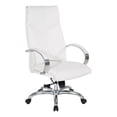 thumbnail image 1 of Pemberly Row Deluxe High Back Executive Chair in White Snow Faux Leather, 1 of 9