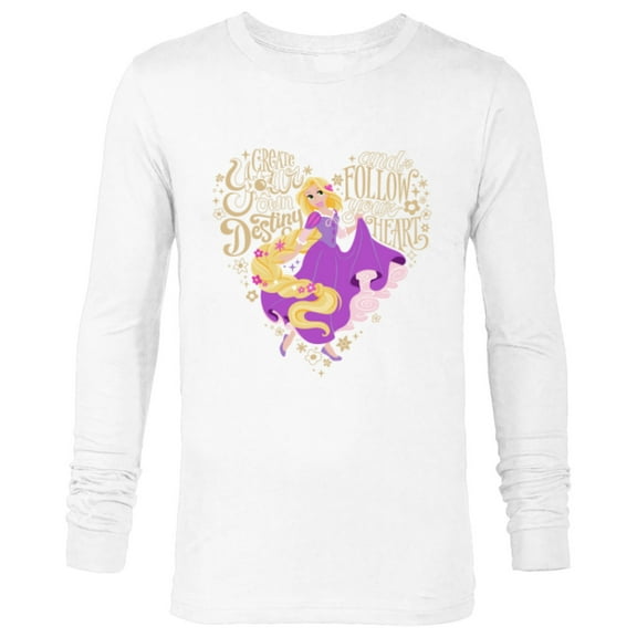 Disney Princess Rapunzel Follow Your Heart - Long Sleeve T-Shirt for Men - Customized-White