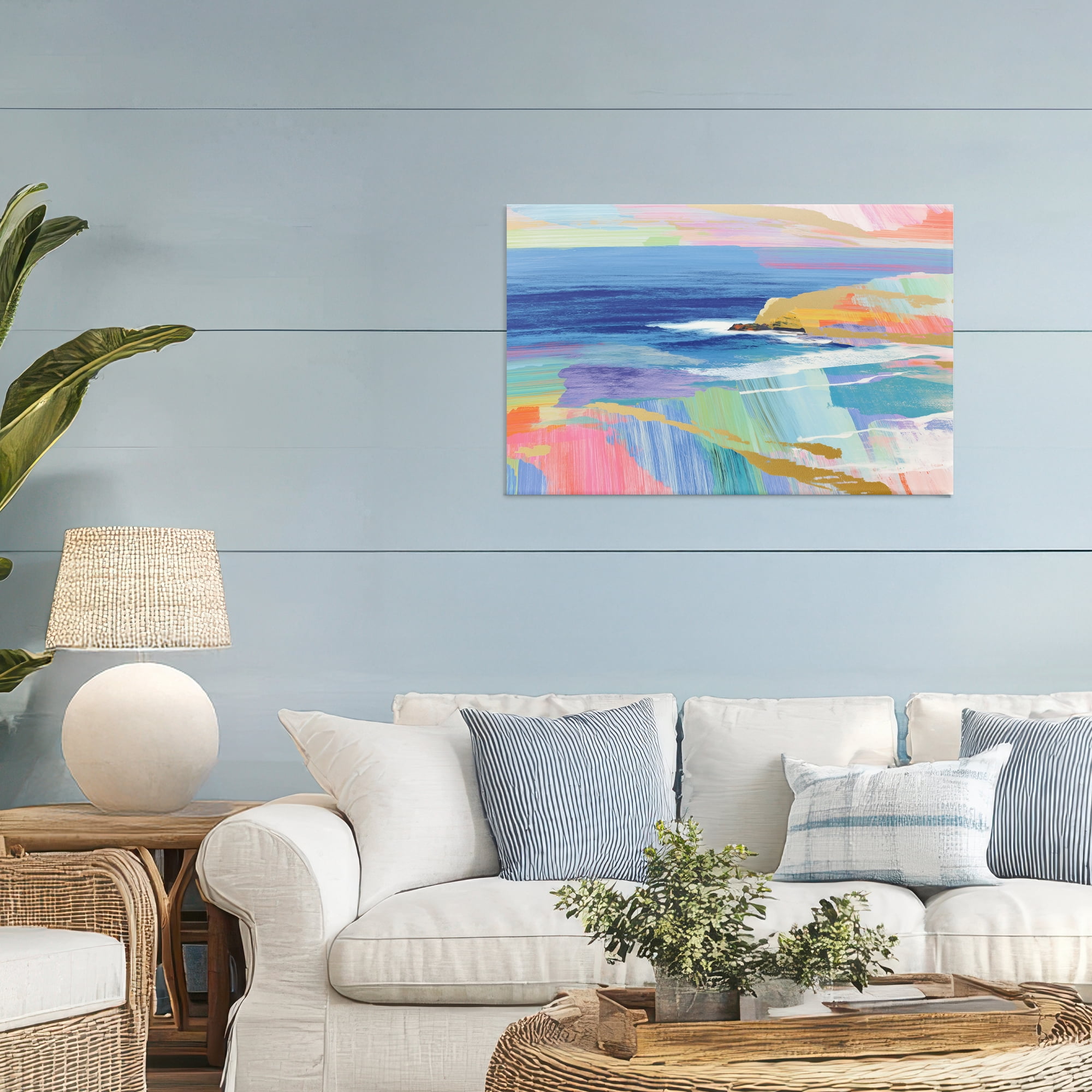 Stupell Industries Hawaii Coastline Abstraction Canvas Wall Art, design by Chromatic Storm Studio