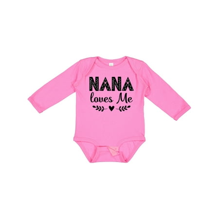 

Inktastic Nana Baby Girl Clothes Gift Baby Girl Long Sleeve Bodysuit