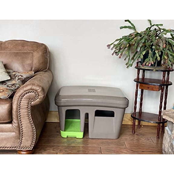 The Grate Litter Box-90% Less Mess. Keeps The Mess in The Box, not in Your Home!