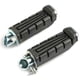 thumbnail image 1 of Moto Black Rear Footrest Foot Pegs Pedals Left & Right Motorcycle Rubber Foot Spikes for Yamaha YBR, 1 of 5
