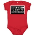 thumbnail image 3 of Inktastic 9 Months on the Inside Boys or Girls Baby Bodysuit, 3 of 5