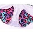 thumbnail image 6 of Serdomi Girls One Piece Swimsuit Neon Leopard Print Cutout Bathing Suit for Tweens Size 10, 6 of 7