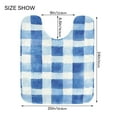 thumbnail image 5 of Yayeee Bath Rugs for Bathroom Floor Set of 2 Non Slip Fluffy Soft Absorbent Mat, Blue Plain, 5 of 7