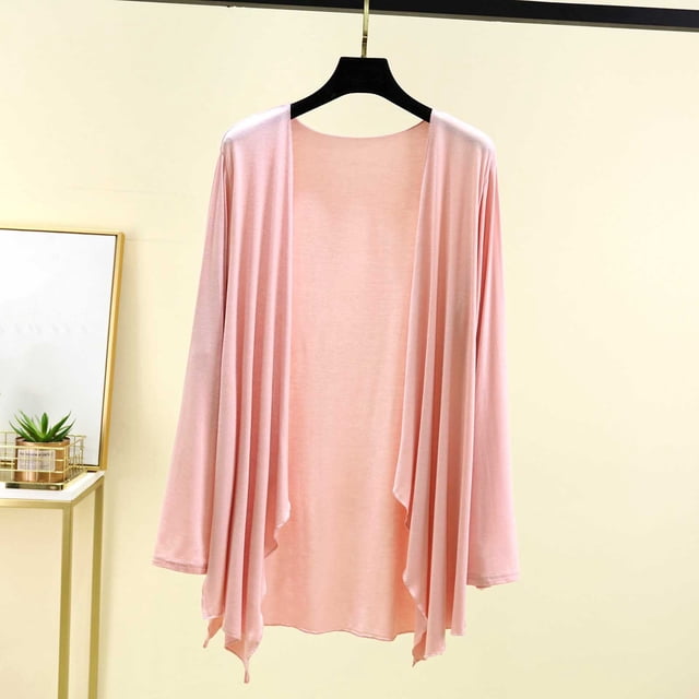 Blouse Femme Unie Décontractée Mode Col Rond Manches Longues Pyjama