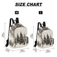 thumbnail image 2 of FORMRS Mini Backpack Purse for Women Travel Daypack Casual Shoulder Bag, Hand Drawn Christmas Trees, 2 of 7
