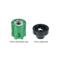 thumbnail image 3 of Uxcell 4 Pack RC Wheel Nut Aluminum M4 Wheel Nut Center Cap Suitable for Model Car SCX10(Green), 3 of 6
