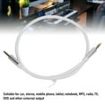 thumbnail image 4 of 3.5mm Universal Nylon Braided Audio Cable, 3.5mm M to 3.5SP Stereo Aux Gold Plated Cable Stable Transfer for Phone Tablet Headphone Speaker CarGray, 4 of 7