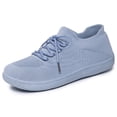 thumbnail image 6 of Women's Breathable Knit Lace-Up Sneakers, Lightweight Comfortable Casual Shoes, Footwear for Everyday Walking, Running and Outdoor Activities Blue 41, 6 of 9