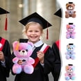 thumbnail image 1 of Juguete de peluche de oso de graduación | Peluche con toga y birrete | Regalo conmemorativo para graduados de la universidad y la escuela secundaria | Poliéster suave de 9.05 pulgadas | Multicolor, 1 of 7
