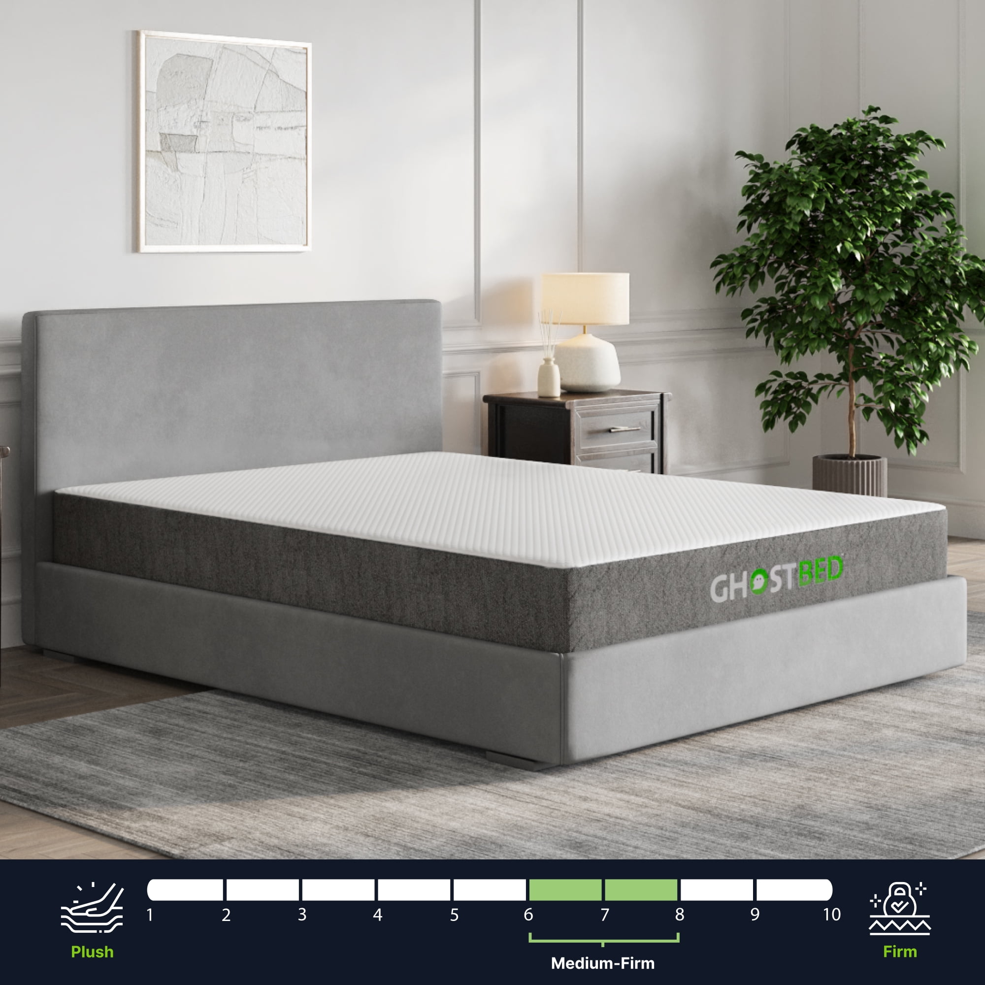 GhostBed 11” Classic High Density Cooling Memory Foam Mattress - Twin