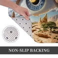 thumbnail image 6 of Honeii Surreal Desert Eye Landscape Pattern Door Mat, Welcome Door Mats Outdoor Indoor, Stain and Fade Resistant, Non-Slip Entry Matfor Bedroom, Bathroom, Kitchen, 6 of 7