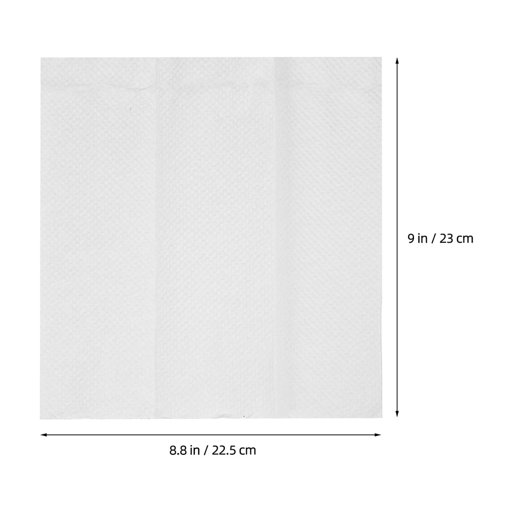 NICEXMAS 2Pack White Paper Towel for Hand Drying Surface Cleaning Use 11.4X8.9In