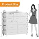 thumbnail image 3 of Qinaqin Practical Blanco 12- cm de Profundidadrawer Tela Profundidadresser con Alturaandy Side Pockets – Versatile Almacenamiento Option para Bedrooms Lounges Alturaallways & de, 3 of 7