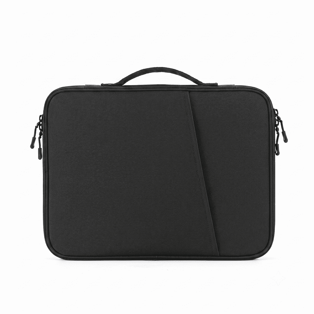 Waterproof Tablet Sleeve Case with Handle, Shockproof Laptop Carrying Bag Protective Cover with Organizer Pockets for 11 to 13 Inch iPad Pro MacBook Black 11 in