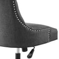 thumbnail image 6 of Modway Regent Tufted Fabric Office Chair in Black Gray, 6 of 9