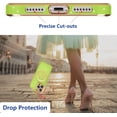 thumbnail image 3 of iPhone 13 Pro Max Magnetic Case, Glitter Case with Love Heart, Luxury Plating Cute Bling, Compatible with MagSafe, Shockproof Phone Cover for Women Girls, Light Green, 3 of 13